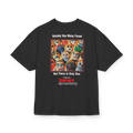 Black heavyweight t-shirt with 'Anxiety Has Many Faces' backprint and Xanax logo - Trap aesthetic - Offnoir