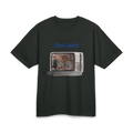 Black heavyweight t-shirt with vintage 'I Got My Life Back' OxyContin advertisement graphic - Offnoir