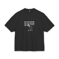 Black heavyweight t-shirt with Bart Simpson 'FUCK SCHOOL SELL HASH' graffiti graphic - Offnoir