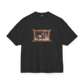 Black heavyweight t-shirt with 'OPIUM A CULTURAL HISTORY' vintage illustration graphic - Streetwear fashion - Offnoir