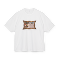 White heavyweight t-shirt with 'Cocaine Toothache Drops' vintage ad in a wooden frame - Historical trap aesthetic - Offnoir